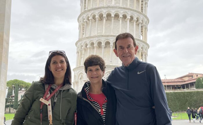 Pisa cathedral guided tour _ wine tasting - Andrea and some guests before the wine tasting