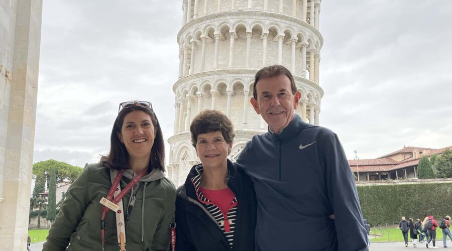 Pisa cathedral guided tour _ wine tasting - Andrea and some guests before the wine tasting