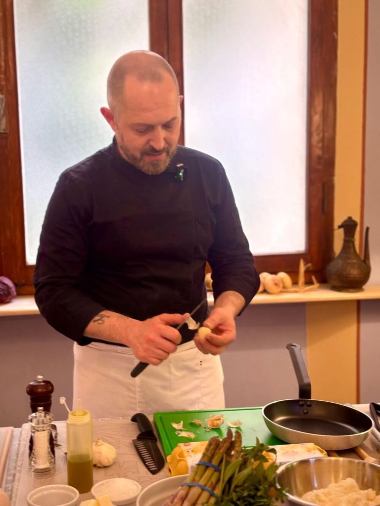 Homemade pasta explained during Tuscan cooking class Pisa